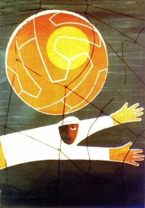 Das Emblem der Fußball WM 1954 in Schweiz Fußball WM Herren Weltmeisterschaft 1954 Einzelbild