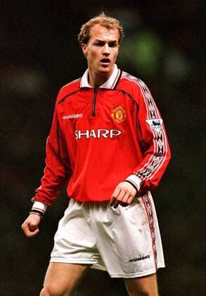 Jordi Cruyff (ManU) Fußball Herren Premier League 1998 1999, 1. Englische Liga, Meisterschaft, Manchester United Einzelbild Old Trafford Manchester