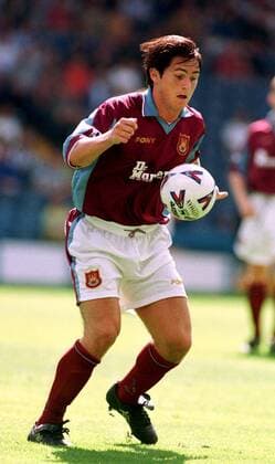 Frank Lampard (West Ham United) am Ball Fußball Herren English Premier League 1998 1999, 1.Englische Liga, Meisterschaft, West Ham United Einzelbild Upton Park London