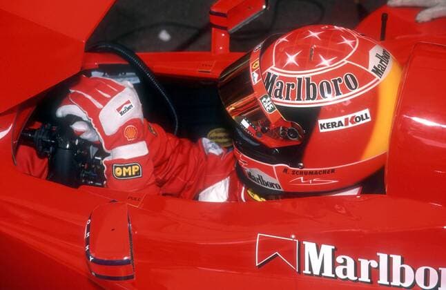 Michael Schumacher (Deutschland Ferrari) im Cockpit seines Boliden Motorsport Grand Prix Herren Großer Preis von Monaco 2000, Formel 1, Weltmeisterschaft, F1, F, GP Einzelbild Monte Carlo