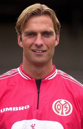 Jürgen Klopp (Mainz) Fußball 2. BL Herren Saison 2000 2001, Porträttermin, Vorstellung, Präsentation, FSV Mainz 05 Porträt Stadion am Bruchweg Mainz