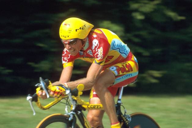 Pascal Herve (Frankreich Team Polti) beim Einzelzeitfahren Radsport Herren Tour de France 2000, Rad, Radrennsport, Radrennen, Straße, Straßenradsport, Straßenradrennsport Einzelbild Fribourg-en-Brisgau-Mulhouse Freiburg