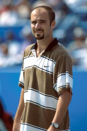Andre Agassi (USA) Tennis Herren US Open 1995, Grand Slam, ATP-Tour, Hartplatz, Hardcourt, Hartplatztennis, Hartplatzturnier Einzelbild Flushing Meadow New York