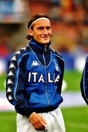 Francesco Totti (Italien) Fußball Länderspiel Herren WM-Qualifikation 2000, Weltmeisterschaftsqualifikation, Italien, Vneg Porträt Giuseppe-Meazza-Stadion, San-Siro Mailand