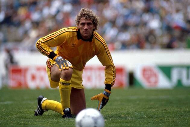 Torwart Jean-Marie Pfaff (Belgien) Fußball WM Herren Länderspiel, Weltmeisterschaft 1986, Achtelfinale: Belgien Einzelbild Estadio Nou Camp Leon