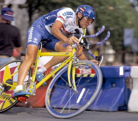 Marco Pantani (Italien Carrera) beim Prolog Radsport Herren Tour de France 1994, Radrennsport, Straßenradsport, Straßenradrennsport, Rad, Straße, Radrennen Einzelbild Straßenrennen Lille