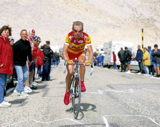 Pascal Herve (Frankreich Team Polti) am Anstieg Radsport Herren Tour de France 2000, Radrennsport, Straßenradsport, Straßenradrennsport, Rad, Straße, Radrennen Einzelbild Carpentras - Mont Ventoux
