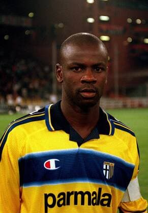 Lilian Thuram (Parma) Fußball Herren Saison 2000 2001, Serie A, 1. Italienische Liga, Bologna - AC Parma 2:1 Porträt Renato Dall Ara Bologna