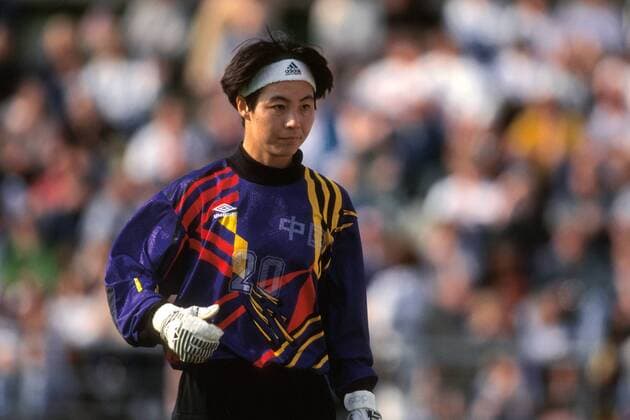 IMAGO Iconic Moments, Fußball - Frauen Torfrau Gao Hong (China) Fußball WM Damen Weltmeisterschaft 1995, Frauen, Frauenfußball, Länderspiel, Nationalmannschaft, Nationalteam Einzelbild Gävle