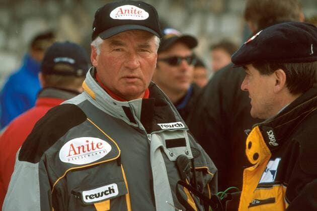 Bundestrainer Meinhard Nehmer (Deutschland) Bobsport WM Herren Bob Weltmeisterschaft 2001, Viererbob, Vierer, 4er Einzelbild St. Moritz St.Moritz
