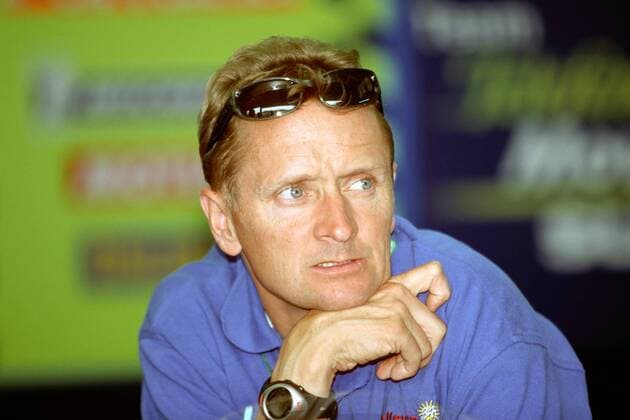 Kevin Schwantz (Ex-Weltmeister von 1993 , USA) - Pressekonferenz Motorsport WM Herren Weltmeisterschaft 2001, Motorrad, Motorradrennen, Motorradrennsport, Motorradsport Porträt Mugello
