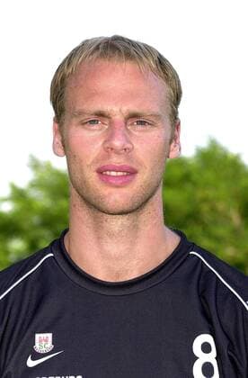 Olafur Stefansson (SCM) Handball 1. BL Herren Saison 2001 2002, SC Magdeburg, Vorstellung, Präsentation, Pressetermin, Porträttermin, Vdig Porträt Magdeburg
