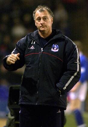 Fußball, Trainerhistorie Crystal Palace von 1905 bis heute Team-Manager Trevor Francis (Crystal Palace) Fußball Herren English First Division 2001 2002, 2. Englische Liga, Crystal Palace FC London Einzelbild St. Andrews Birmingham