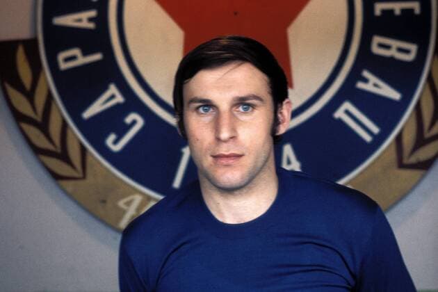 Dragan Dzajic (Jugoslawien) Fußball Herren Nationalmannschaft 1973, Nationalteam, Nationaltrikot Porträt Zagreb