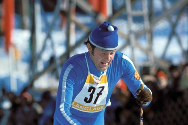 Gerhard Grimmer (DDR) Nordischer Skilauf OS Winter Herren Olympische Winterspiele 1976, Olympia, Olympiade, Spiele, Nordischer Skisport, Ski Nordisch Einzelbild Innsbruck Seefeld