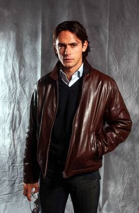 Filippo Inzaghi (Milan) Fußball Herren Serie A 2001 2002, 1. Italienische Liga, AC Mailand, Studio, Fotostudio, Studioshooting,