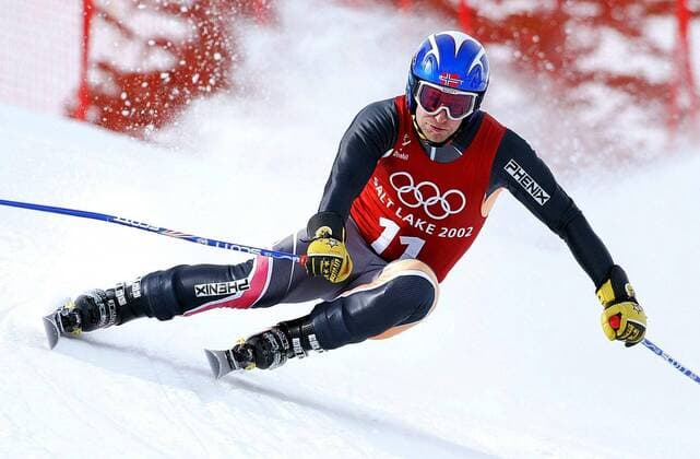 Kjetil Andre Aamodt (Norwegen) Alpiner Skilauf OS Winter Herren Olympische Winterspiele 2002, Olympia, Olympiade, Spiele, Ski Alpin, Alpiner Skisport, Training Einzelbild Snowbasin Salt Lake City Dynamik,