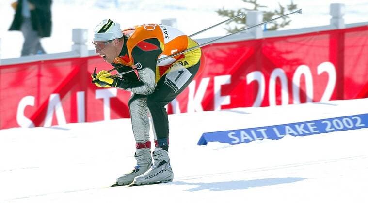 Johann Mühlegg (Spanien) Nordischer Skilauf OS Winter Herren Olympische Winterspiele 2002, Olympia, Olympiade, Spiele, Skilanglauf, Langlauf, Ski Nordisch, Einzelbild Soldier Hollow Salt Lake City Utah