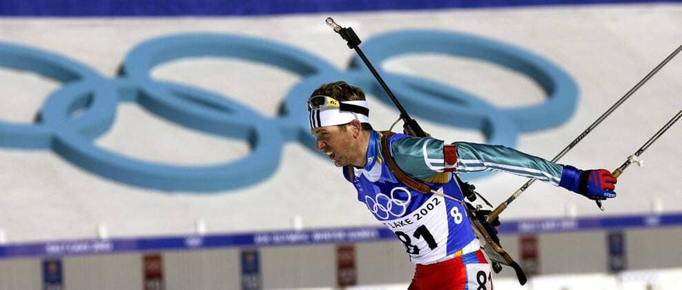 Ole-Einar Björndalen (Norwegen) Biathlon OS Winter Herren Olympische Winterspiele 2002, Olympia, Olympiade, Spiele, Ski nordisch, Vdig, , Einzelbild Soldier Hollow Salt Lake City Utah