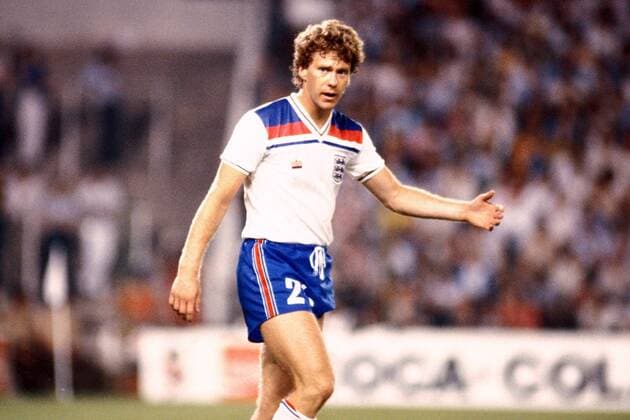 Tony Woodcock (England) Fußball WM Herren Weltmeisterschaft 1982, Länderspiel, Nationalmannschaft, Nationalteam Einzelbild Estadio Santiago Bernabeu Madrid