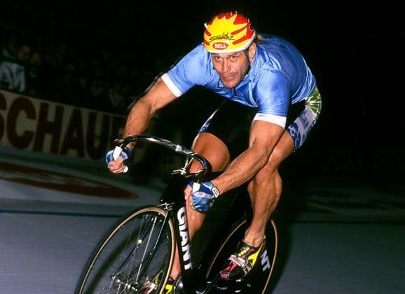 Michael Hübner (Deutschland) Radsport Herren Kölner 6-Tage-Rennen 1992, Sechstage, Sechs, Sixdays, six days, Vdia Einzelbild Köln
