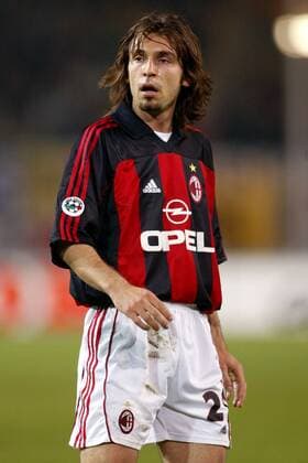 Andrea Pirlo (Milan) Fußball EC 3 Herren UEFA-Cup 2001 2002, Pokal, Europapokal, Europacup, Dortmund - AC Mailand (Italien) 4:0 Einzelbild Westfalenstadion Dortmund