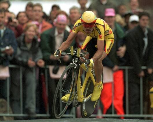 Marco Pantani (Italien Mercatone Uno) Radsport Herren 85. Giro d Italia 2002, Prolog, Radrennsport, Straßenradsport, Straßenradrennsport, Radrennen, Vneg Einzelbild Zeitfahren Groningen Dynamik,