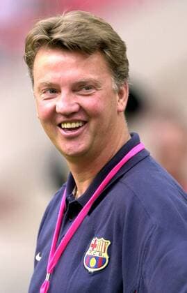 Trainer Louis van Gaal (Barca) Fußball Herren Saisonvorbereitung 2002 2003, Test, Testspiel, Primera Division, 1. Spanische Liga, Porträt Amsterdam Arena Amsterdam Freude,