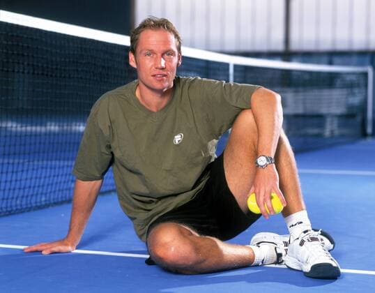 Rainer Schüttler (Deutschland) Tennis Herren Shooting 2002, Fotoshooting, Fototermin, Mfdia Einzelbild Klosterbach