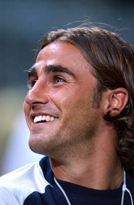 Fabio Cannavaro (Inter) gut gelaunt Fußball Herren Serie A 2002 2003, 1. Italienische Liga, Internazionale Mailand, Porträt Freude