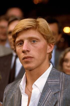 Wimbledon-Sieger Boris Becker (Deutschland) Tennis Herren All England Championships 1985, Vdia Porträt Leimen