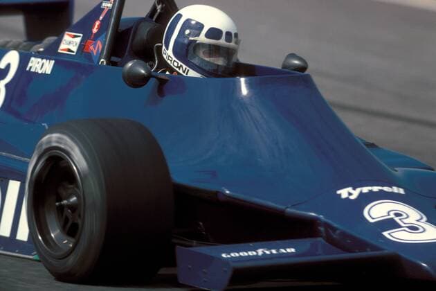 Didier Pironi (Frankreich Tyrrell-Cosworth) in seinem Boliden Motorsport Grand Prix Herren Großer Preis von Argentinien 1979, Formel 1 Weltmeisterschaft, F1, F, GP, WM, Vdia Einzelbild Buenos Aires