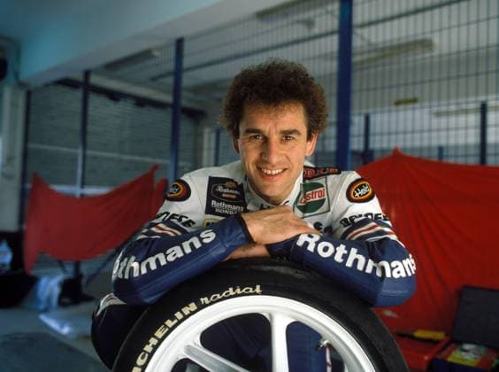 Toni Mang (Deutschland) Motorsport WM Herren Weltmeisterschaft 1987, Motorrad, Motorradrennen, Motorradrennsport, Motorradsport Einzelbild Jerez