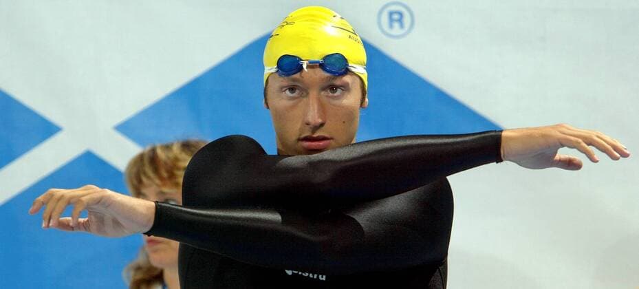 Ian Thorpe (Australien) Schwimmen Herren Kurzbahn-Weltcup 2002 2003, Welt-Cup, Worldcup, World, WC, Schwimmsport Einzelbild Berlin