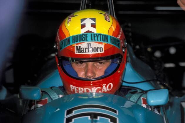 Mauricio Gugelmin (Brasilien March-Judd) im Cockpit seines Boliden Motorsport Grand Prix Herren Großer Preis von San Marino 1988, Formel 1 Weltmeisterschaft, F1, F, GP, WM, Vdia Einzelbild Imola