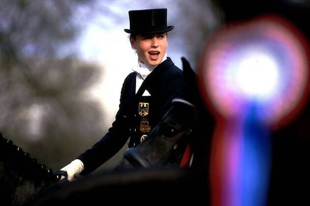 Isabell Werth (Deutschland) Pferdesport Damen Dressurreiten 1997, Reiten, Reitsport, Dressur Einzelbild Berlin