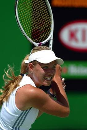 Tennis, Angelique Kerber führt als erste Deutsche nach Steffi Graf die Weltrangliste an Angelique Kerber (Deutschland) Tennis Damen Australian Open 2003, Grand Slam, WTA-Tour, Hartplatz, Hardcourt, Hartplatztennis, Hartplatzturnier Einzelbild Melbourne
