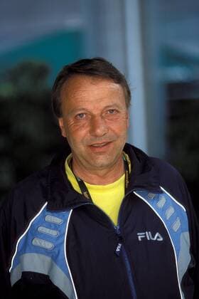 Dirk Hordorff (Trainer von Rainer Schüttler, Deutschland) Tennis Herren Australian Open 2003, Grand Slam, ATP-Tour Einzelbild Melbourne