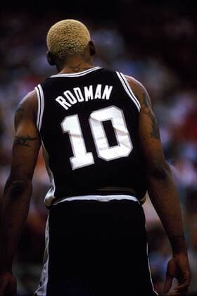 Dennis Rodman (Spurs) Basketball Herren NBA 1993 1994, San Antonio Spurs, Vdia Einzelbild Seattle
