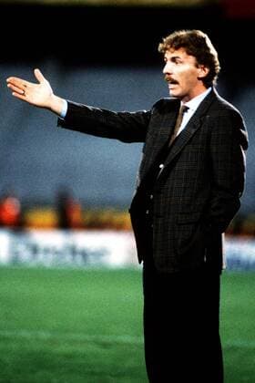 Trainer Zbigniew Boniek (Lecce) Fußball Herren Serie A 1990 1991, 1. Italienische Liga, US Lecce Einzelbild Lecce