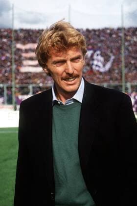 Trainer Zbigniew Boniek (Lecce) Fußball Herren Serie A 1990 1991, 1. Italienische Liga, US Lecce Einzelbild Lecce
