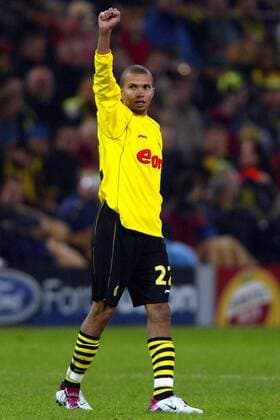 Marcio Amoroso (BVB) - Torjubel Fußball EC 1 Herren Champions League 2002 2003, Borussia Dortmund, Einzelbild Dortmund