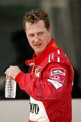 Michael Schumacher (Deutschland Ferrari) enttäuscht Motorsport Grand Prix Herren Großer Preis von Malaysia 2003, Formel 1 Weltmeisterschaft, F1, F, GP, WM, Vdig Einzelbild Sepang Enttäuschung,