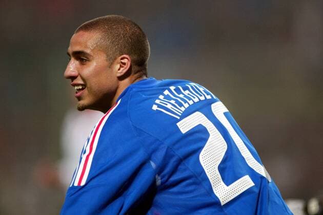 David Trezeguet (Frankreich) Fußball Länderspiel Herren Europameisterschaftsqualifikation 2003, Qualifikation, Länderspiel, Nationalmannschaft, Nationalteam Einzelbild Lens  
