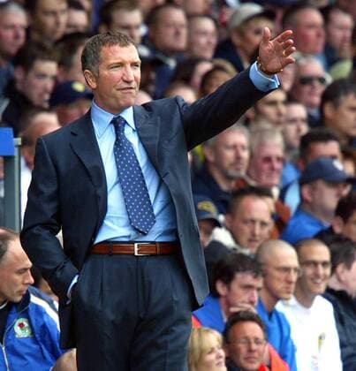 Trainer Graeme Souness (Blackburn) unzufrieden Fußball Herren English Premier League 2002 2003, 1. Englische Liga, Leeds - Blackburn Rovers 2:3, Vdig, Einzelbild Leeds
