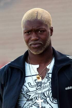 Djibril Cisse (Auxerre) Fußball Herren Ligue Une 2002 2003, 1. Französische Liga, Bordeaux - AJ Auxerre 0:1 Porträt Bordeaux  