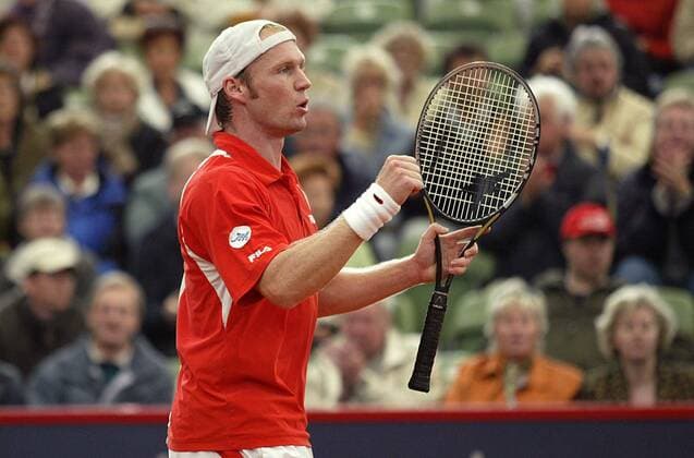 Rainer Schüttler (Deutschland) Tennis Herren German Open 2003, Masters Series, ATP-Tour, Sand, Sandplatz, Sandplatztennis, Sandplatzturnier, Vdig Einzelbild Rothenbaum Hamburg