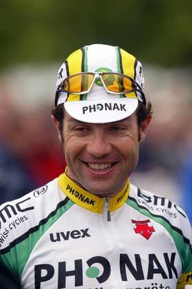 Massimo Strazzer (Italien Phonak Hearing Systems) Radsport Herren Bayern-Rundfahrt 2003, Bayernrundfahrt Straßenradsport, Straße, Rad Porträt 4. Etappe: Plattling - Grafenau Freude,