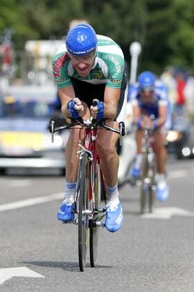 Michael Rogers (Australien Quick Step-Davitamon) Radsport Herren Deutschlandtour 2003, Deutschland-Tour, Deutschlandrundfahrt, Rundfahrt, Straße, Rad, Vdig Einzelbild Bretten