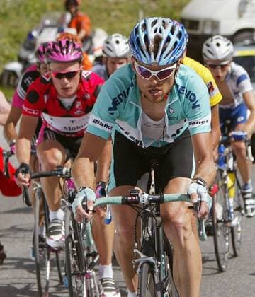 Jan Ullrich (Bianchi Deutschland) Radsport Herren Tour de Suisse 2003, 6. Etappe: Silvaplana - Silvaplana, Rundfahrt, Straßenradsport, Straße, Rad Gruppe Silvaplana